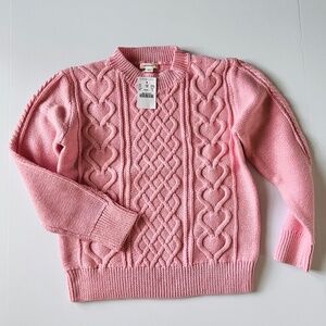 NWT Crewcuts girls Cable knit 100% cotton Sweater size 12